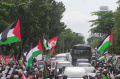 Demo Gaza di Depan Kedubes AS