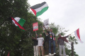 Demo Gaza di Depan Kedubes AS