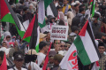 Demo Gaza di Depan Kedubes AS