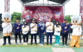 Jelang Pencoblosan KPU Kota Cilegon Gelar Senam Bersama