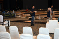 KPU Jatim Tinjau Kesiapan Panggung Debat Paslon Pilgub Jatim 2024