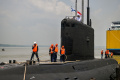 Kapal Selam Angkatan Laut Rusia Berlabuh di Surabaya