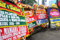 Karangan Bunga Sambut Gubernur Baru DKI Jakarta