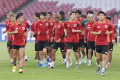 Latihan Timnas Jepang Jelang Hadapi Timnas Indonesia