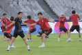 Latihan Timnas Jepang Jelang Hadapi Timnas Indonesia