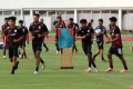 Latihan Timnas U-23 Indonesia Jelang Hadapi India U-23