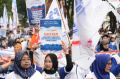 Peringatan Hari Buruh di Jawa Timur