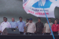 Prabowo Hadiri Peringatan Hari Buruh di Monas