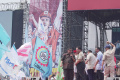 Prabowo Hadiri Peringatan Hari Buruh di Monas