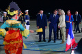 Presiden Prancis Emmanuel Macron Tiba di Indonesia