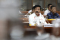 Raker Komisi I DPR dengan Menko Polhukam