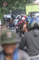 Akibat Macet Pengendara Motor Nekat Lawan Arus