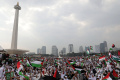 Aksi Aliansi Rakyat Indonesia Bela Palestina