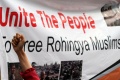 Aksi Bela Rohingya di Kedubes Myanmar
