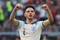 Aksi Gelandang Inggris Declan Rice