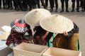 Aksi Menyemen Kaki Untuk Tolak Pabrik Semen