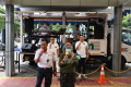 Aksi Orange pada Surabaya Pahlawan Jazz di Stasiun Pasar Turi