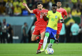 Aksi Penyerang Brasil Vinicius Junior