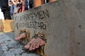 Aksi Solidaritas Menyemen Kaki di Medan