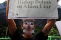 Aksi Tolak Perdagangan Monyet