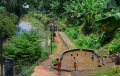 Anak Bermain Air di Kolam Penampungan Sungai Cikapundung