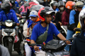 Arak-arakan Pemain Arema FC dan Aremania