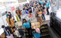 Arus Balik Mudik di Stasiun Pasar Senin Jakarta