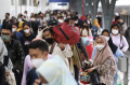 Arus Balik Pemudik di Stasiun Pasar Senen 