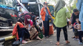 Arus Mudik Penumpang di Terminal Poris Plawad Tangerang