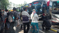 Arus Mudik Penumpang di Terminal Poris Plawad Tangerang
