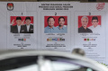Baliho Sosialisasi Tiga Pasangan Capres dan Cawapres 2024