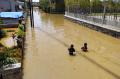 Banjir Rendam Pemukiman Warga di Kampung Ciputat, Kab Bandung