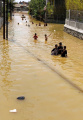 Banjir Rendam Pemukiman Warga di Kampung Ciputat, Kab Bandung