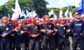 Buruh Tolak Kenaikan BBM di DPR RI Jakarta