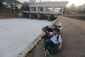 Busa Putih Penuhi Pintu Air Malaka Sari