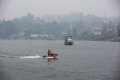 Danau Toba Diselimuti Kabut Asap Kiriman 