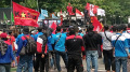 Demo Buruh dan Mahasiswa Tolak Kenaikan Harga BBM