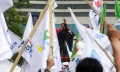 Demo Buruh di Kantor Kementerian Tenaga Kerja