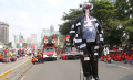 Demo Buruh di Kawasan Patung Kuda Jakarta