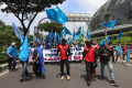 Demo Buruh Tolak UU Omnibus Law