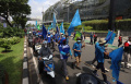 Demo Buruh Tolak UU Omnibus Law