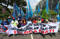 Demo Buruh Tolak UU Omnibus Law