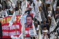 Demo Damai HTI Tuntut Tangkap Ahok di Jatim