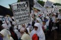 Demo Damai HTI Tuntut Tangkap Ahok di Jatim