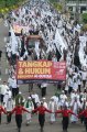 Demo Damai HTI Tuntut Tangkap Ahok di Jatim