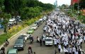 Demo Damai HTI Tuntut Tangkap Ahok di Jatim