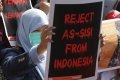 Demo Tolak Kedatangan Presiden Mesir