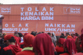 Demo Tolak kenaikan Harga BBM di Gedung DPR MPR