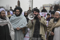 Demo Warga Afghanistan Mendukung Tindakan Pemerintahan Taliban
