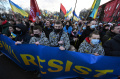 Demo Warga Ukraina di Tengah Ancaman Invasi Rusia